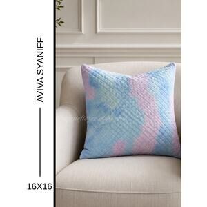 MSRP $325✨NEW Aviva Stanoff Deliberate Luxury Cloud Pillow 16"x16" Pastel Dream✨